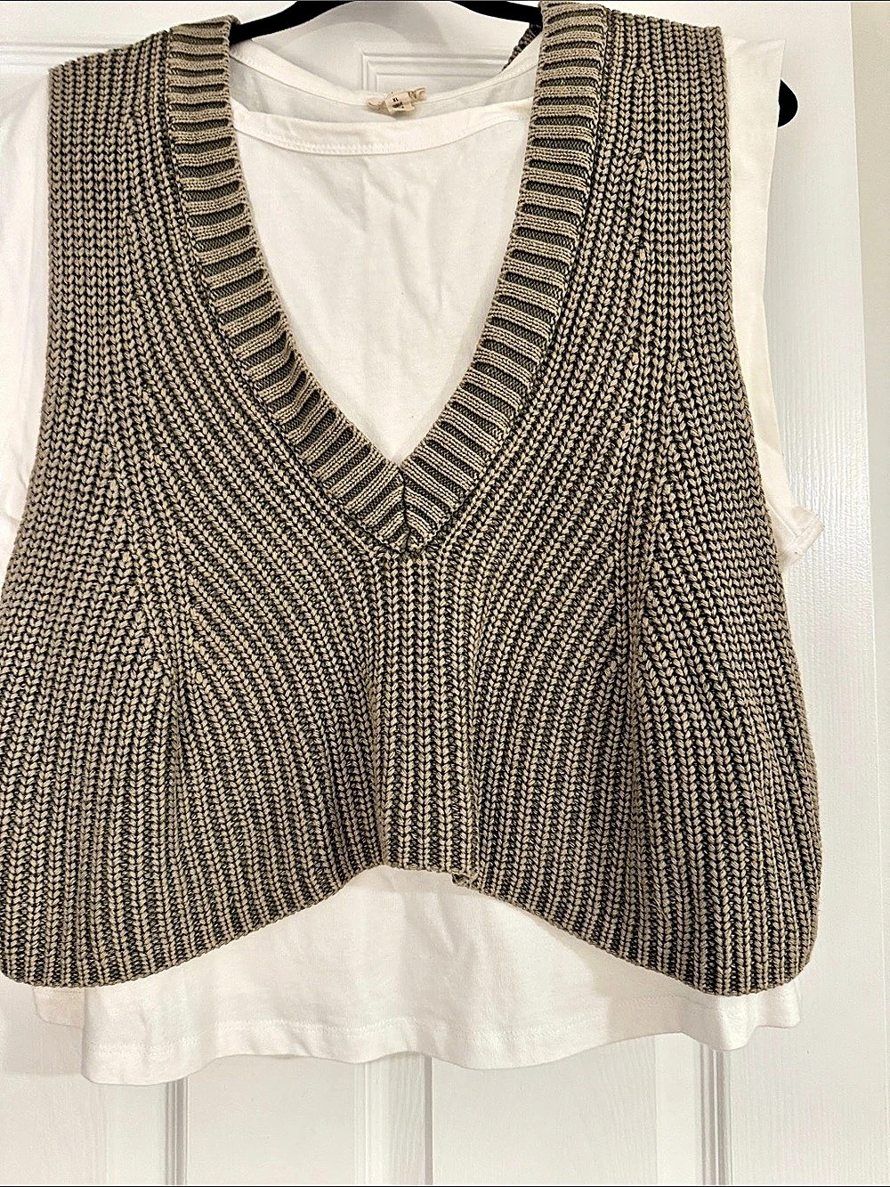 Pilcro green V-Neck Sweater Vest